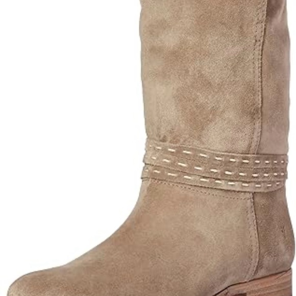 Frye Shoes - Frye Cara Pickstitch Suede Boots woman’s Size 8
